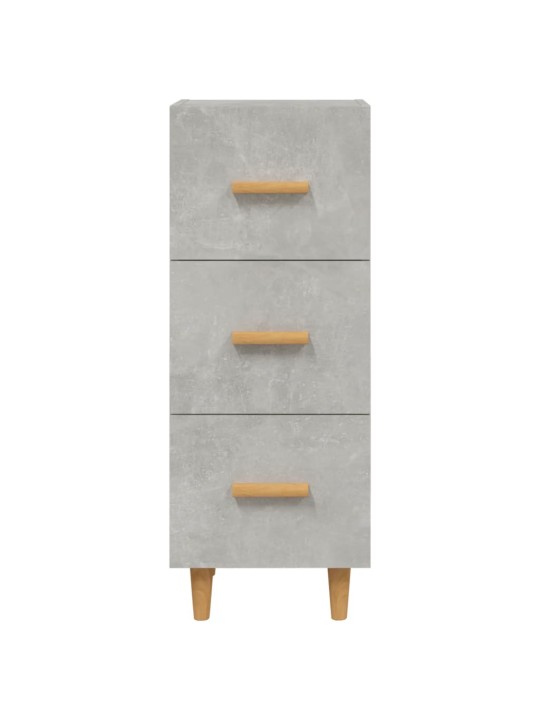 Příborník betonově šedý 34,5 x 34 x 90 cm kompozitní dřevo