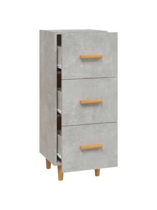 Příborník betonově šedý 34,5 x 34 x 90 cm kompozitní dřevo