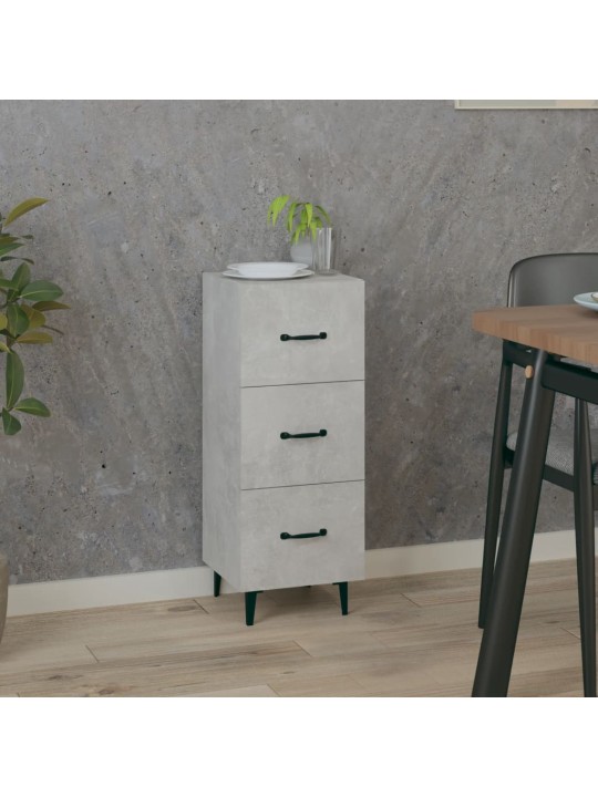 Příborník betonově šedý 34,5 x 34 x 90 cm kompozitní dřevo