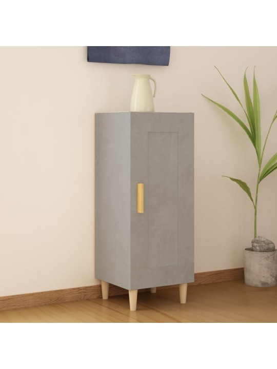 Příborník betonově šedý 34,5 x 34 x 90 cm kompozitní dřevo