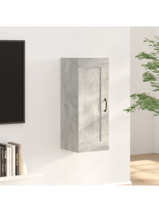 Závěsná skříňka betonově šedá 35 x 34 x 90 cm kompozitní dřevo