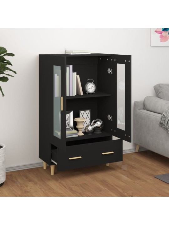 Highboard černý 70 x 31 x 115 cm kompozitní dřevo
