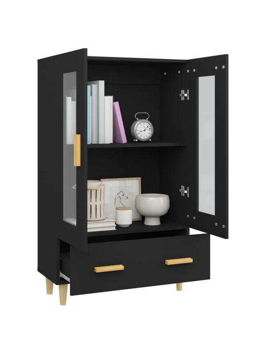 Highboard černý 70 x 31 x 115 cm kompozitní dřevo