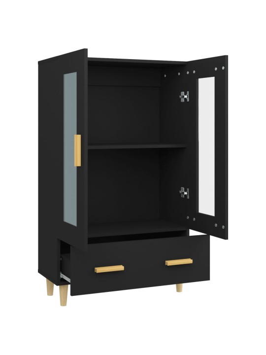 Highboard černý 70 x 31 x 115 cm kompozitní dřevo