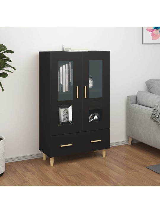 Highboard černý 70 x 31 x 115 cm kompozitní dřevo