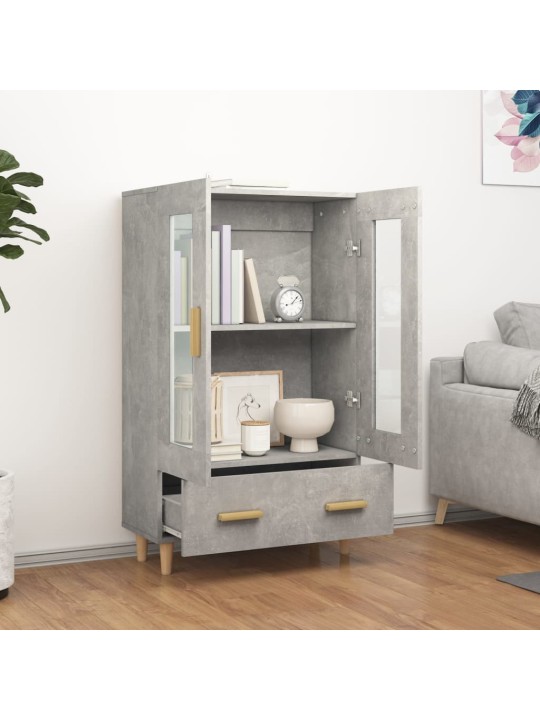 Komoda betonově šedá 70 x 31 x 115 cm kompozitní dřevo