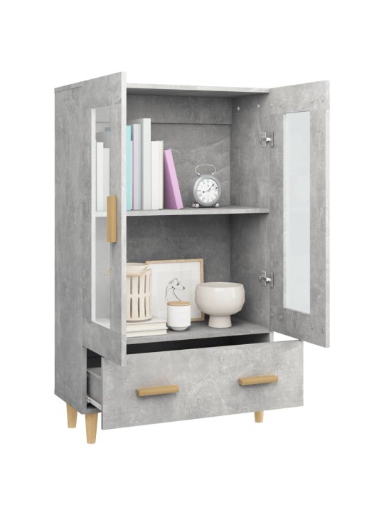 Komoda betonově šedá 70 x 31 x 115 cm kompozitní dřevo