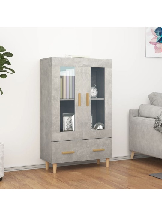 Komoda betonově šedá 70 x 31 x 115 cm kompozitní dřevo