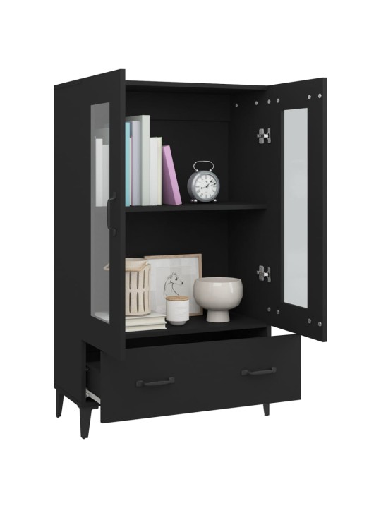 Highboard černý 70 x 31 x 115 cm kompozitní dřevo