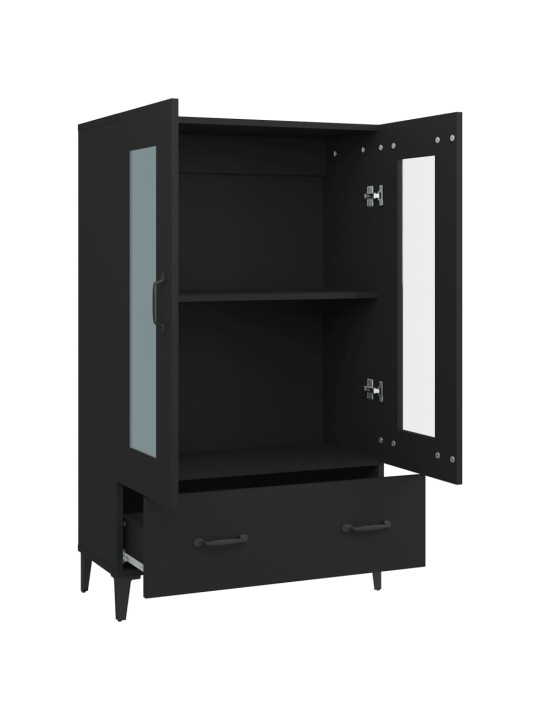 Highboard černý 70 x 31 x 115 cm kompozitní dřevo