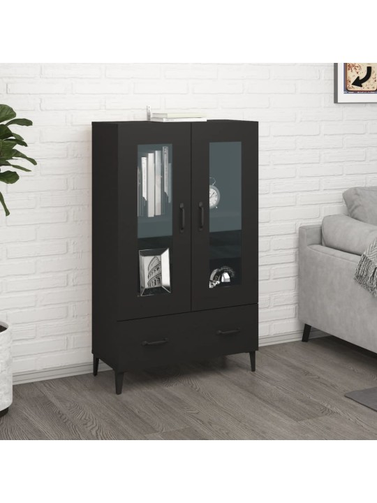 Highboard černý 70 x 31 x 115 cm kompozitní dřevo