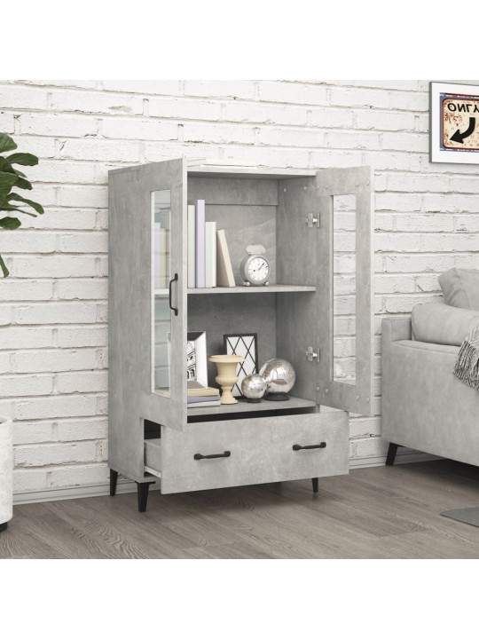 Komoda betonově šedá 70 x 31 x 115 cm kompozitní dřevo