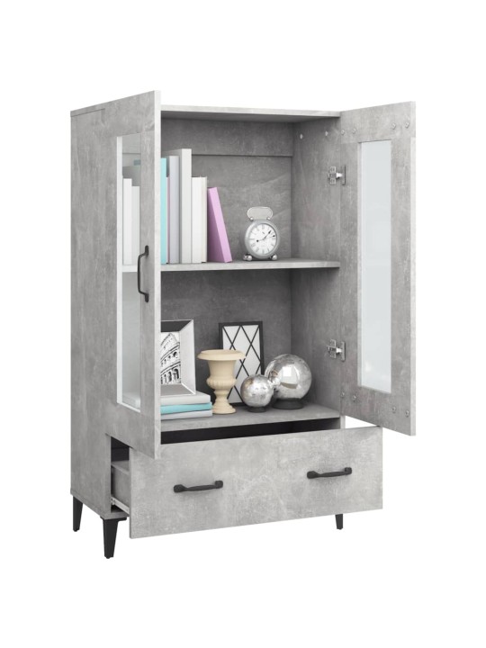 Komoda betonově šedá 70 x 31 x 115 cm kompozitní dřevo
