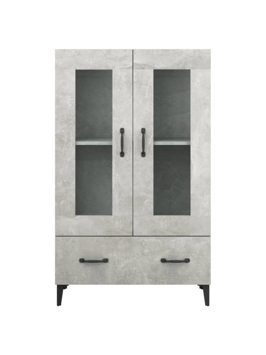 Komoda betonově šedá 70 x 31 x 115 cm kompozitní dřevo