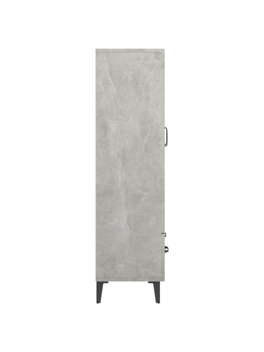 Komoda betonově šedá 70 x 31 x 115 cm kompozitní dřevo