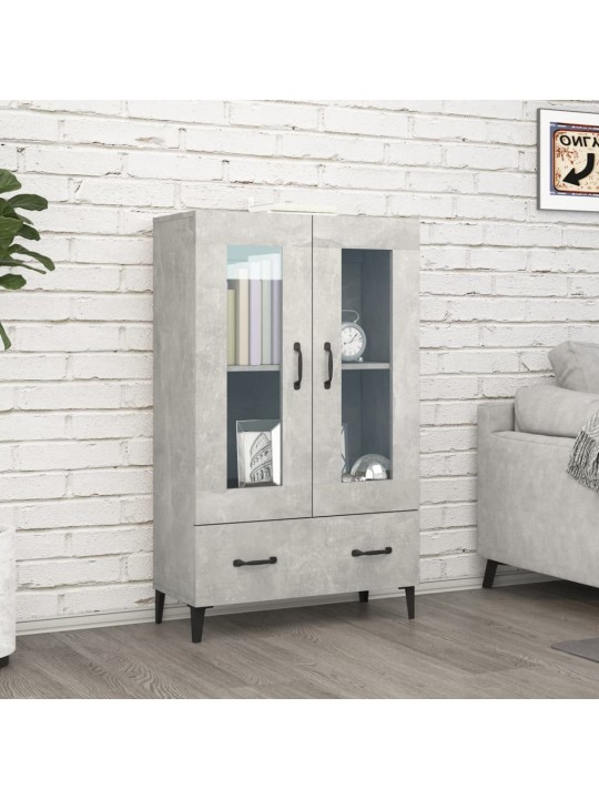 Komoda betonově šedá 70 x 31 x 115 cm kompozitní dřevo
