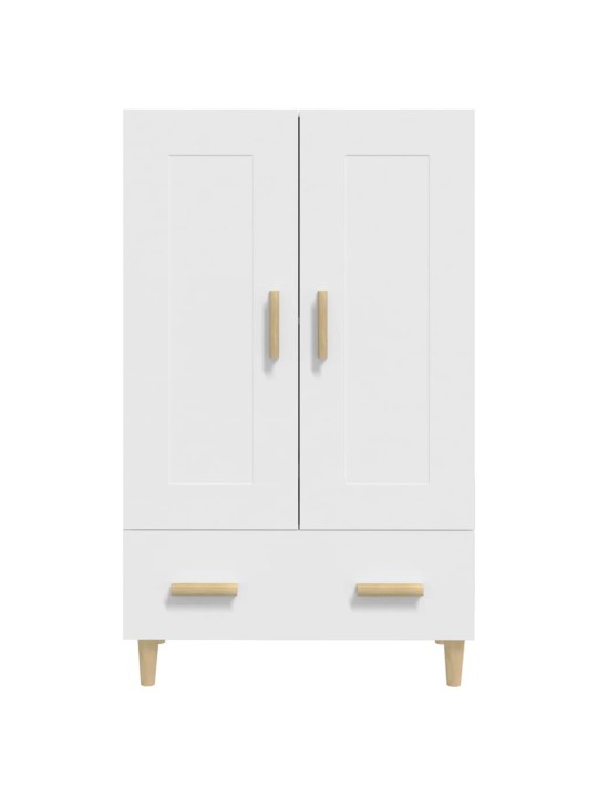 Komoda bílá 70 x 31 x 115 cm kompozitní dřevo