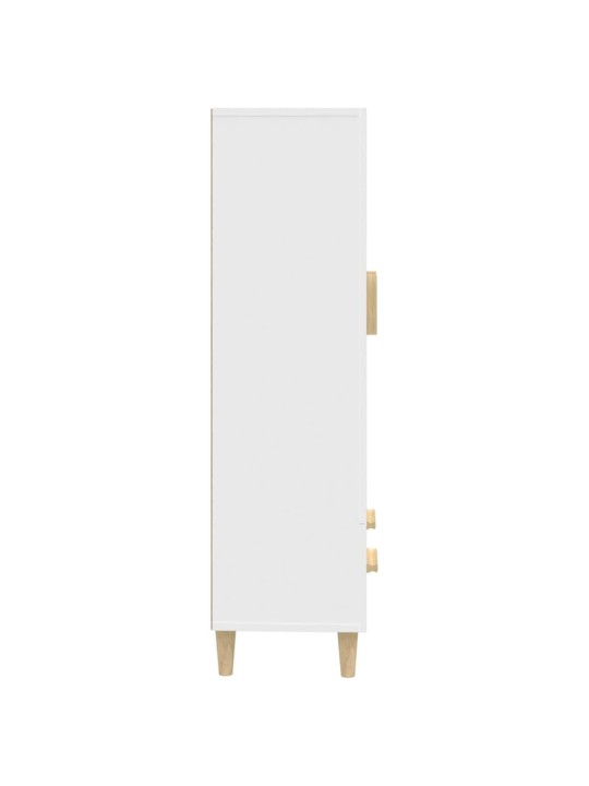 Komoda bílá 70 x 31 x 115 cm kompozitní dřevo