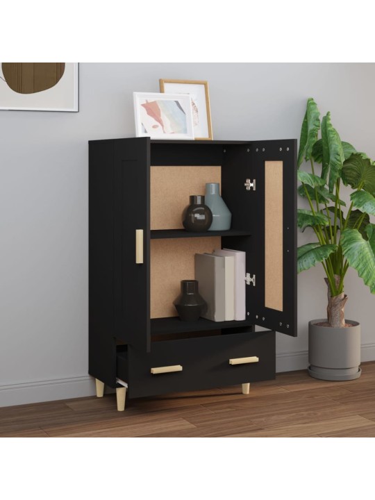 Highboard černý 70 x 31 x 115 cm kompozitní dřevo