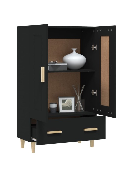 Highboard černý 70 x 31 x 115 cm kompozitní dřevo