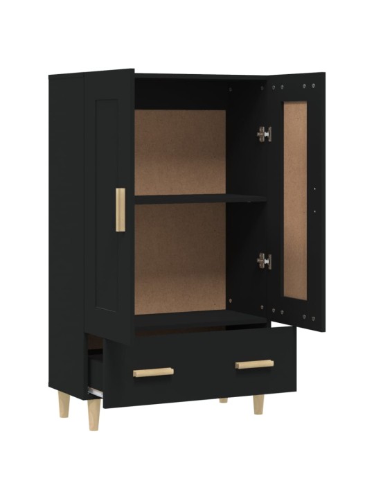 Highboard černý 70 x 31 x 115 cm kompozitní dřevo