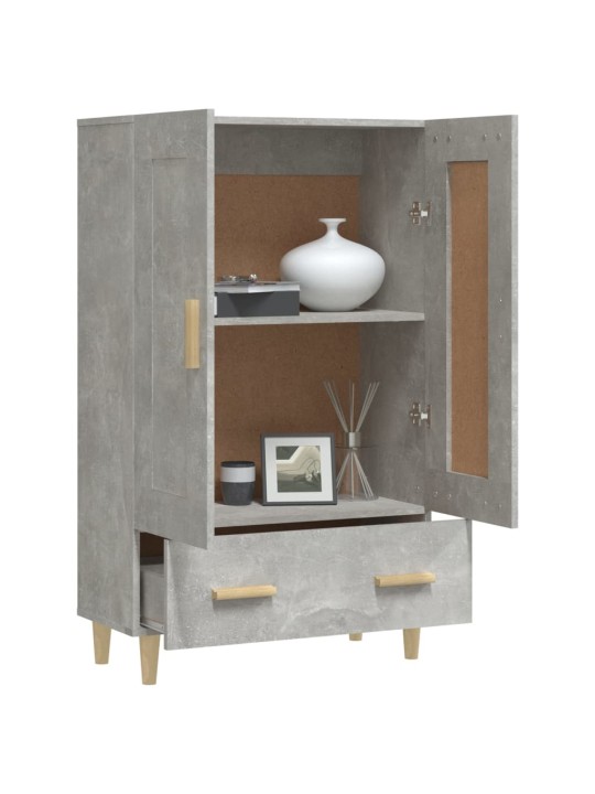 Komoda betonově šedá 70 x 31 x 115 cm kompozitní dřevo