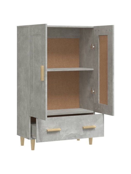 Komoda betonově šedá 70 x 31 x 115 cm kompozitní dřevo