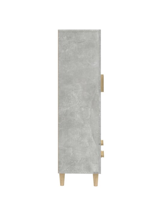 Komoda betonově šedá 70 x 31 x 115 cm kompozitní dřevo