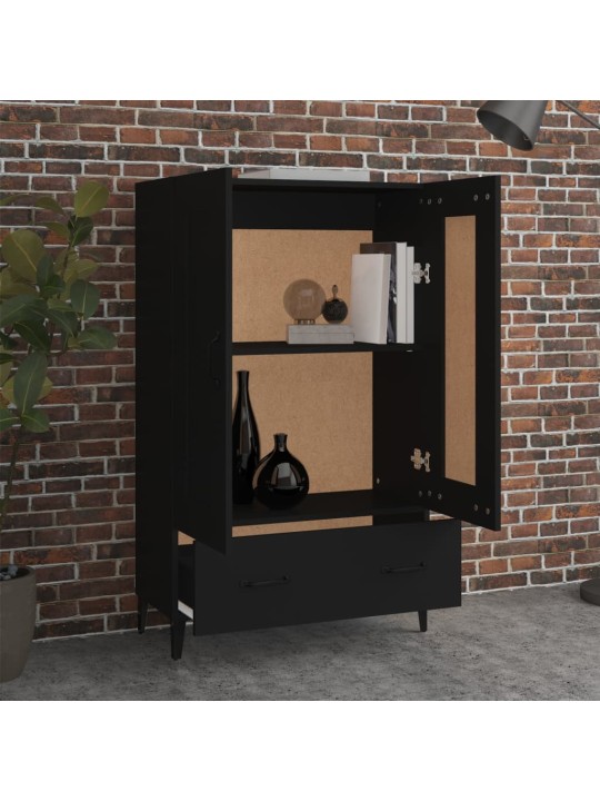 Highboard černý 70 x 31 x 115 cm kompozitní dřevo