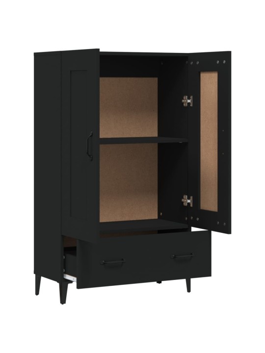 Highboard černý 70 x 31 x 115 cm kompozitní dřevo