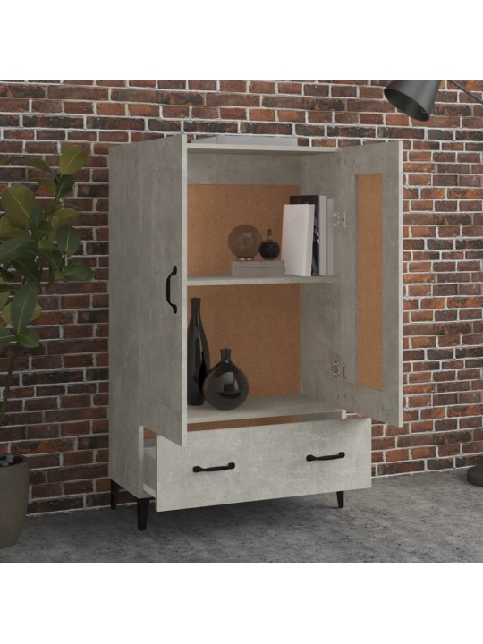 Komoda betonově šedá 70 x 31 x 115 cm kompozitní dřevo