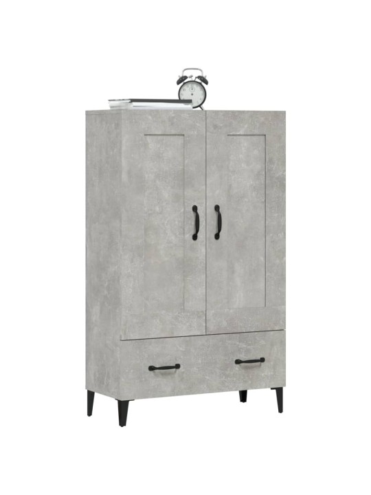 Komoda betonově šedá 70 x 31 x 115 cm kompozitní dřevo