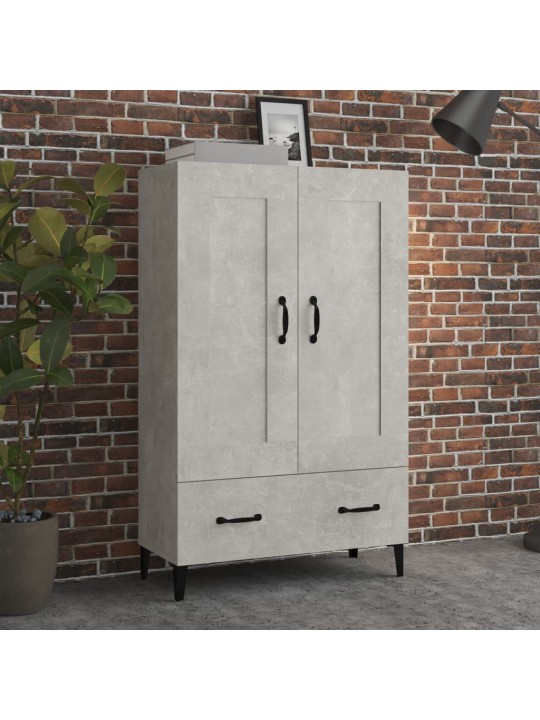 Komoda betonově šedá 70 x 31 x 115 cm kompozitní dřevo