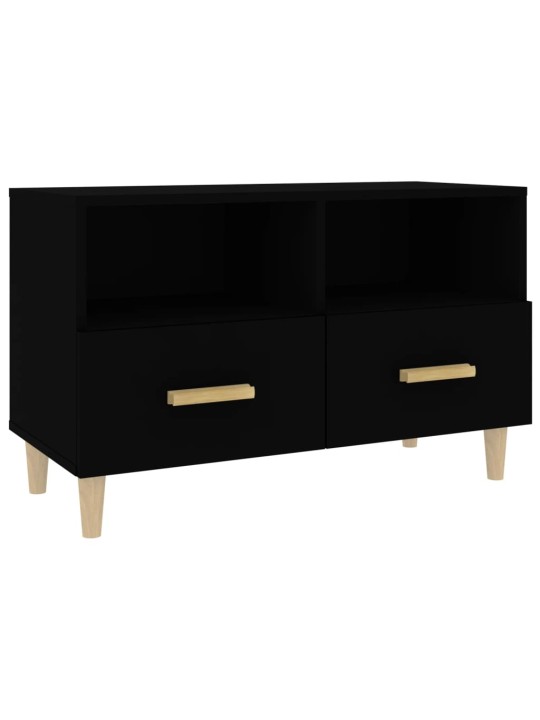 TV skříňka černá 80 x 36 x 50 cm kompozitní dřevo