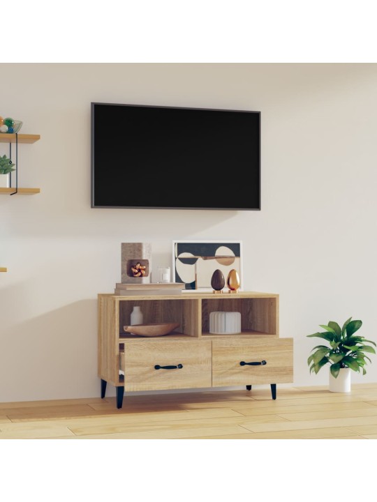 TV skříňka dub sonoma 80 x 36 x 50 cm kompozitní dřevo