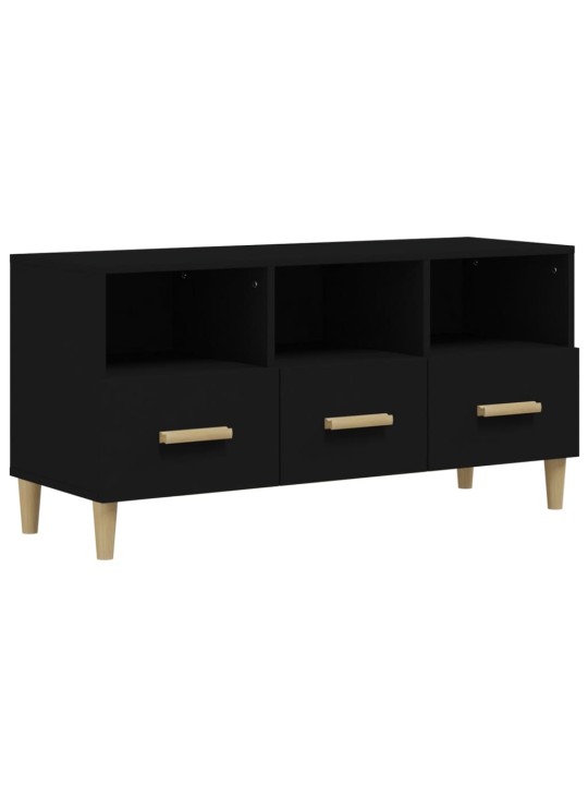 TV skříňka černá 102 x 36 x 50 cm kompozitní dřevo