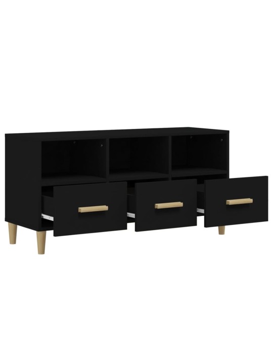 TV skříňka černá 102 x 36 x 50 cm kompozitní dřevo