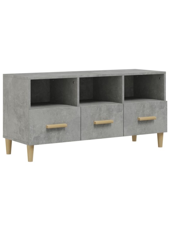 TV skříňka betonově šedá 102 x 36 x 50 cm kompozitní dřevo