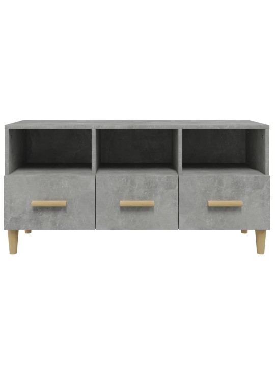 TV skříňka betonově šedá 102 x 36 x 50 cm kompozitní dřevo