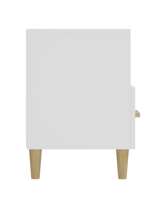 TV skříňka bílá s vysokým leskem 102x36x50 cm kompozitní dřevo