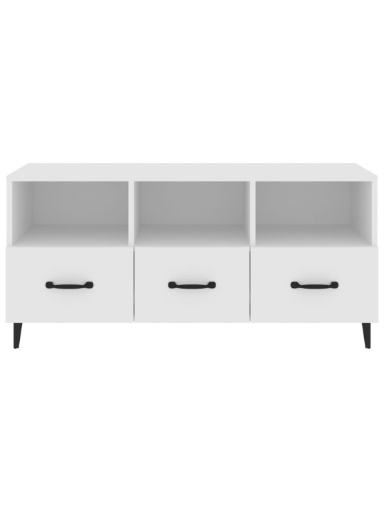 TV skříňka bílá 102 x 35 x 50 cm kompozitní dřevo
