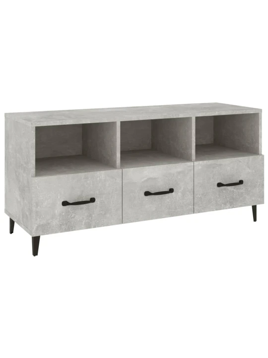 TV skříňka betonově šedá 102 x 35 x 50 cm kompozitní dřevo