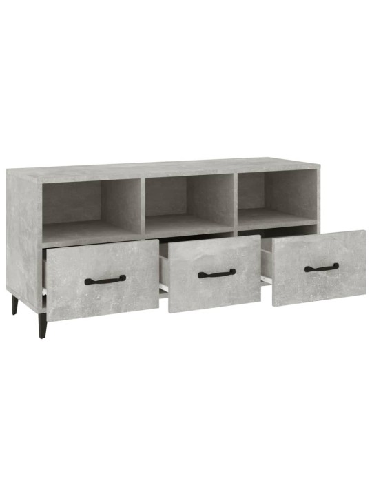 TV skříňka betonově šedá 102 x 35 x 50 cm kompozitní dřevo