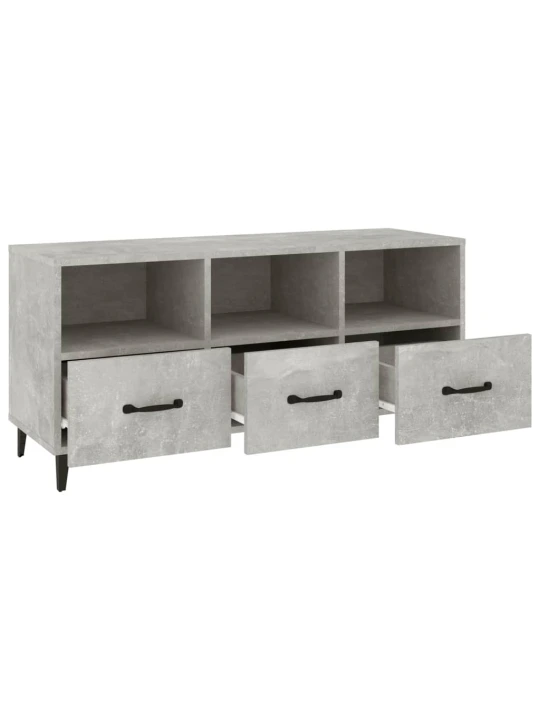 TV skříňka betonově šedá 102 x 35 x 50 cm kompozitní dřevo