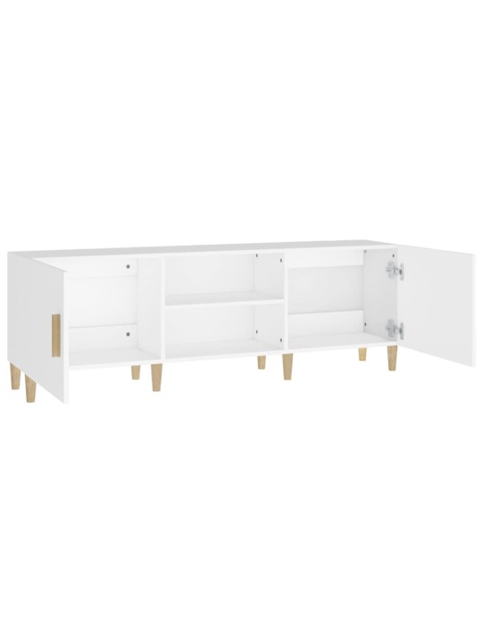TV skříňka bílá 150 x 30 x 50 cm kompozitní dřevo