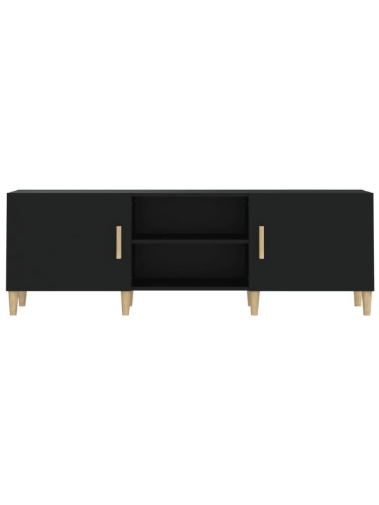 TV skříňka černá 150 x 30 x 50 cm kompozitní dřevo
