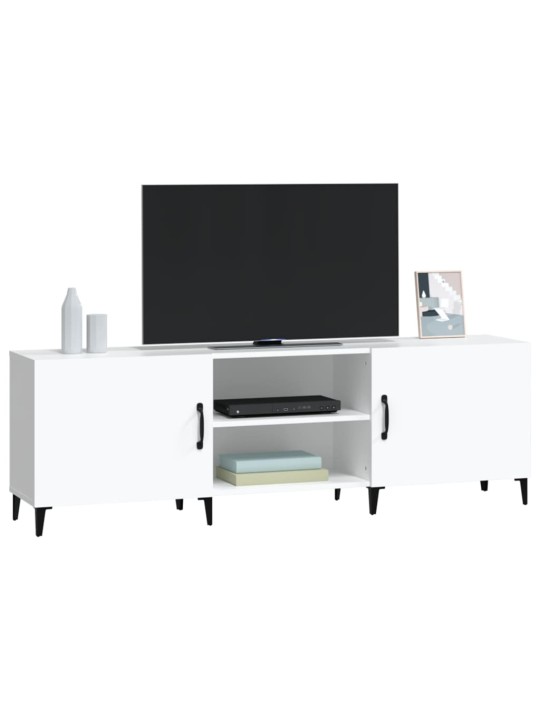 TV skříňka bílá 150 x 30 x 50 cm kompozitní dřevo