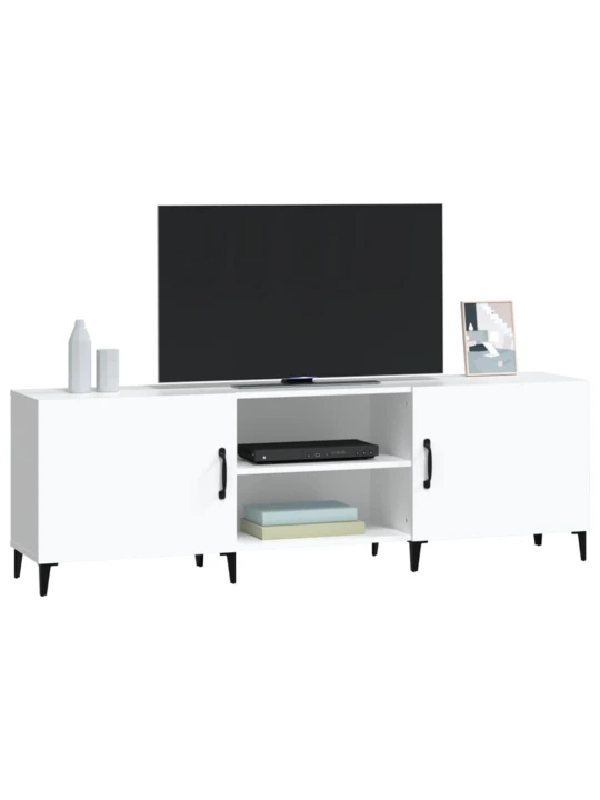 TV skříňka bílá 150 x 30 x 50 cm kompozitní dřevo