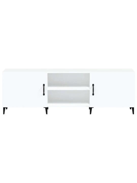 TV skříňka bílá 150 x 30 x 50 cm kompozitní dřevo