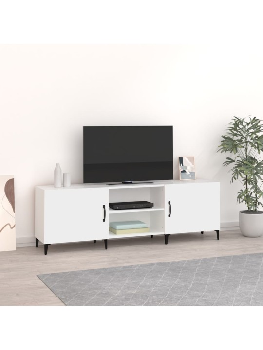 TV skříňka bílá 150 x 30 x 50 cm kompozitní dřevo